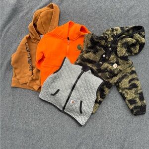Carhartt Kids' Orange, Brown, Gray, and Camouflage Hoodies & Vest